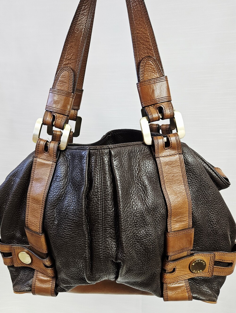 Vintage Michael Kors Two-Tone Leather Purse - Picture 6 of 11